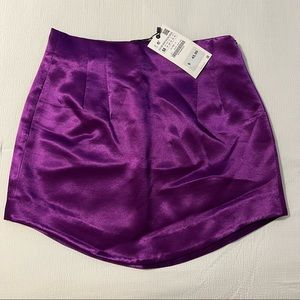 ZARA PURPLE MINI SKIRT